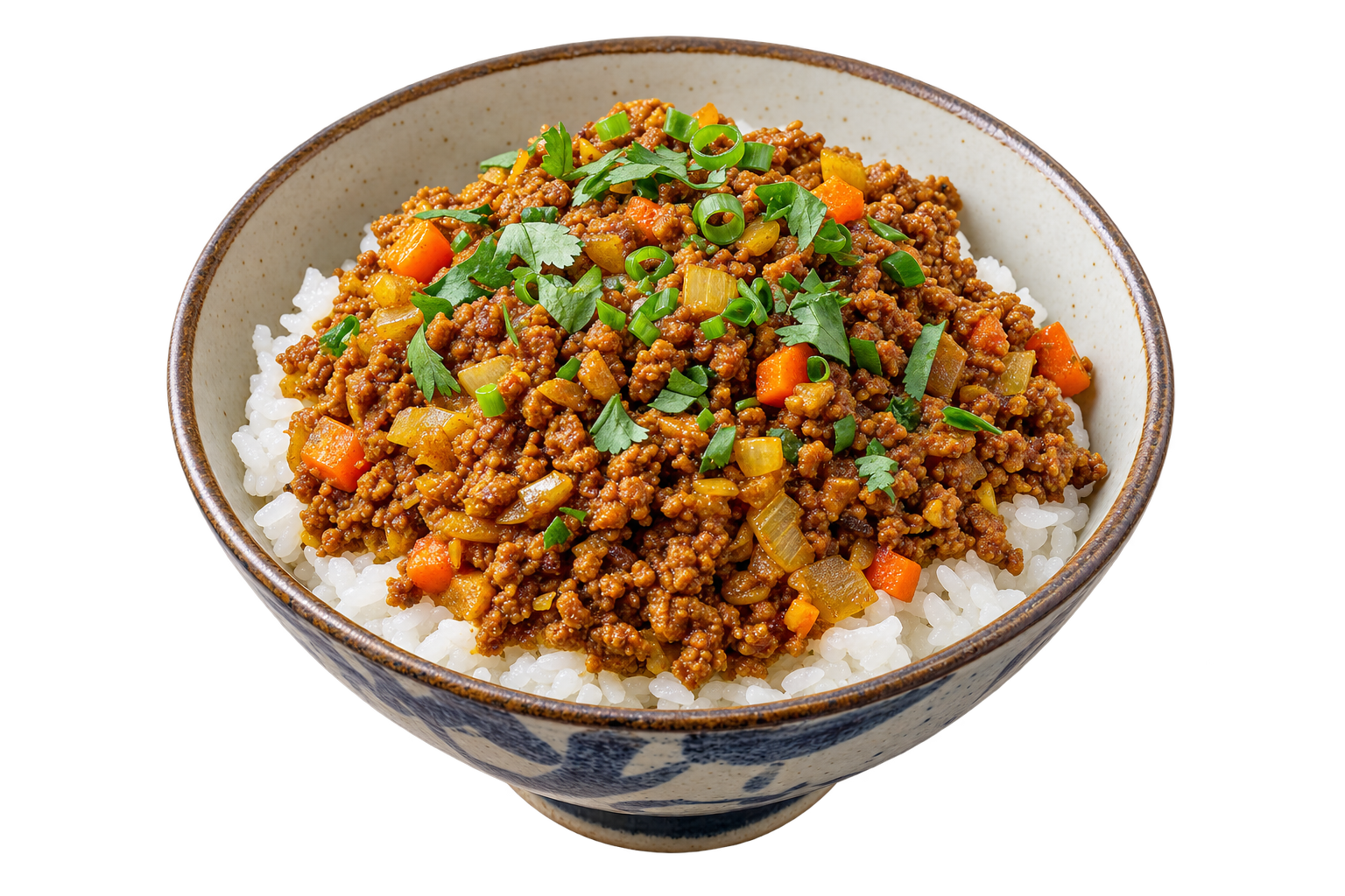 Dry Curry — Krümelig gebratenes Hack mit Curry, Ingwer und Knoblauch – auf Reis in 25 Minuten