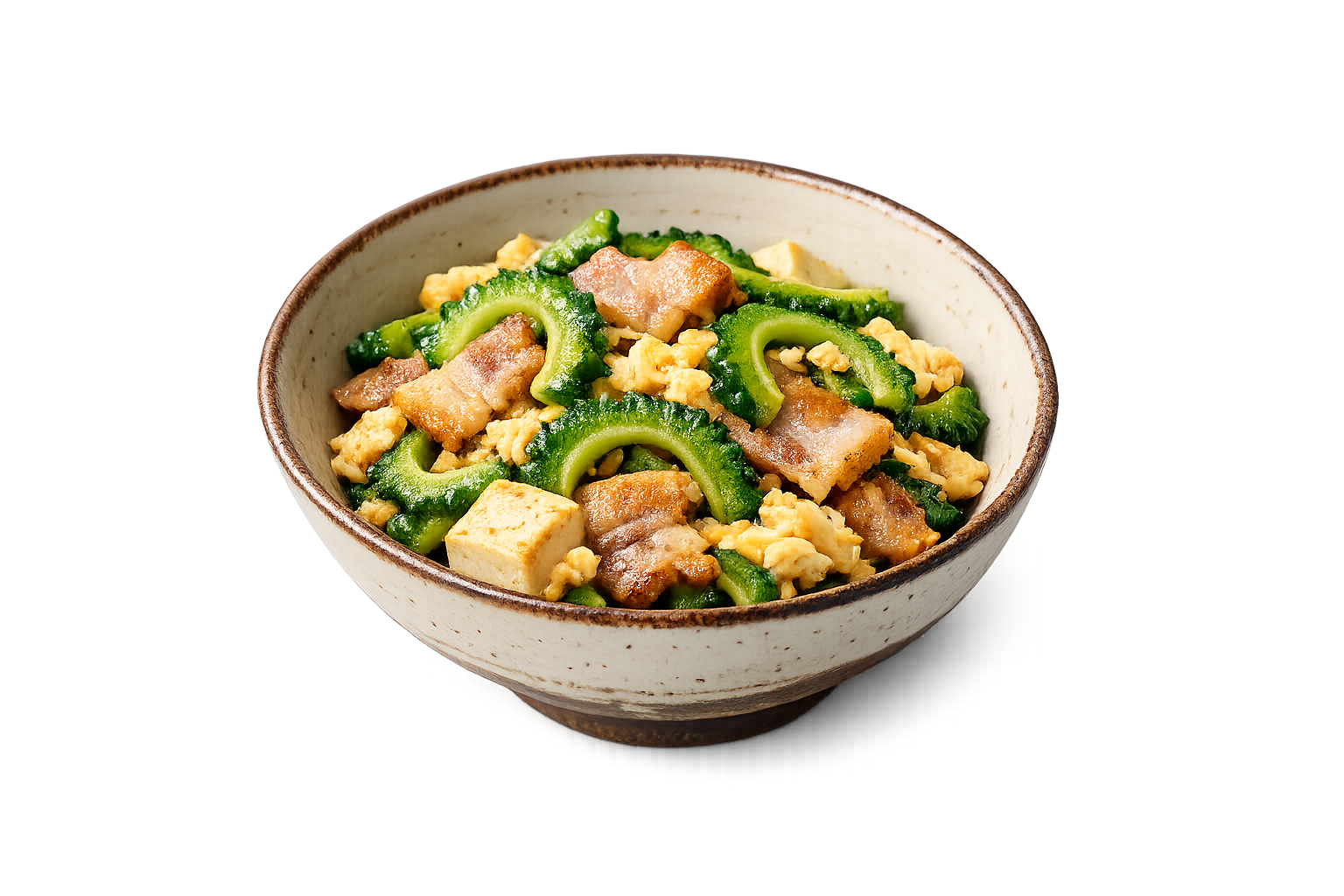 Gōya Chanpurū — Bittergurke, Tofu, Schweinebauch und Ei aus der Pfanne – Sommerküche aus Okinawa